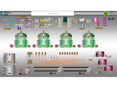 Biogas Plant SCADA Screen Image